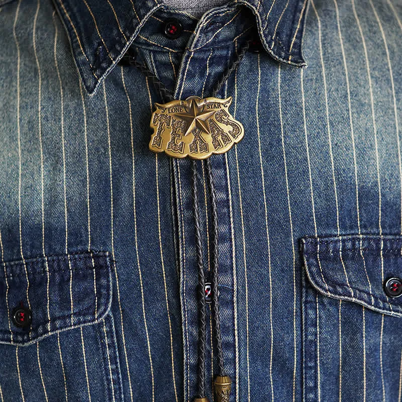 Texas Lone Star Longhorn Pendant Bolo Tie sold by FloralTrip product image thumbnail 4