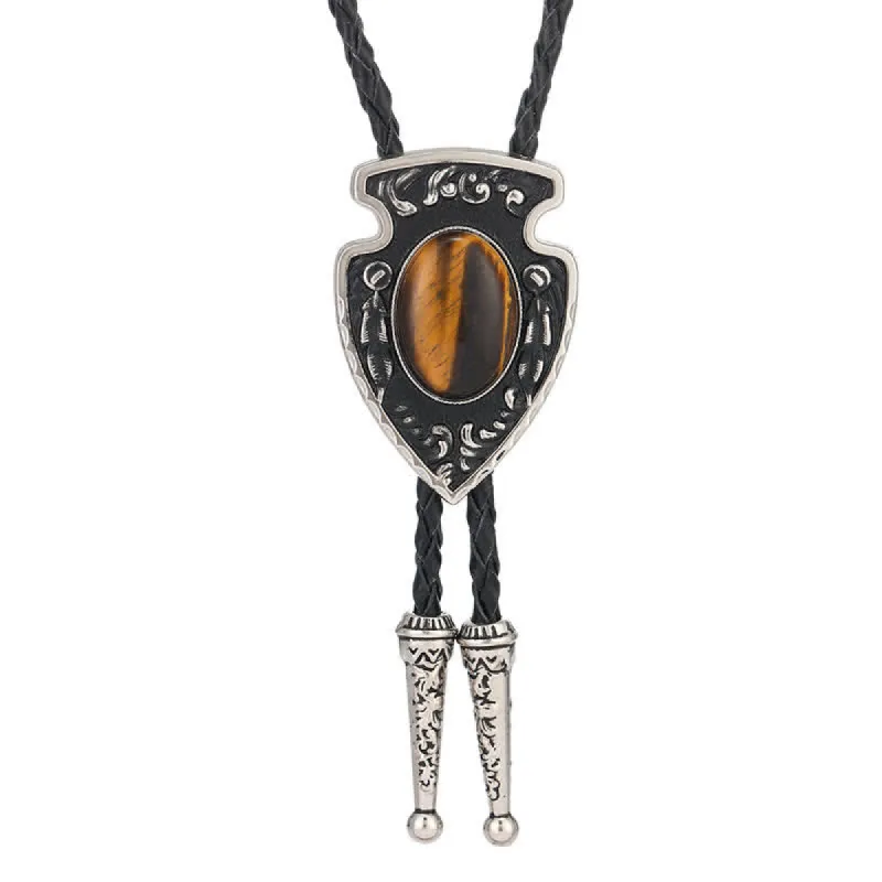 Arrows Tribal Style Artificial Stone Pendant Bolo Tie sold by FloralTrip