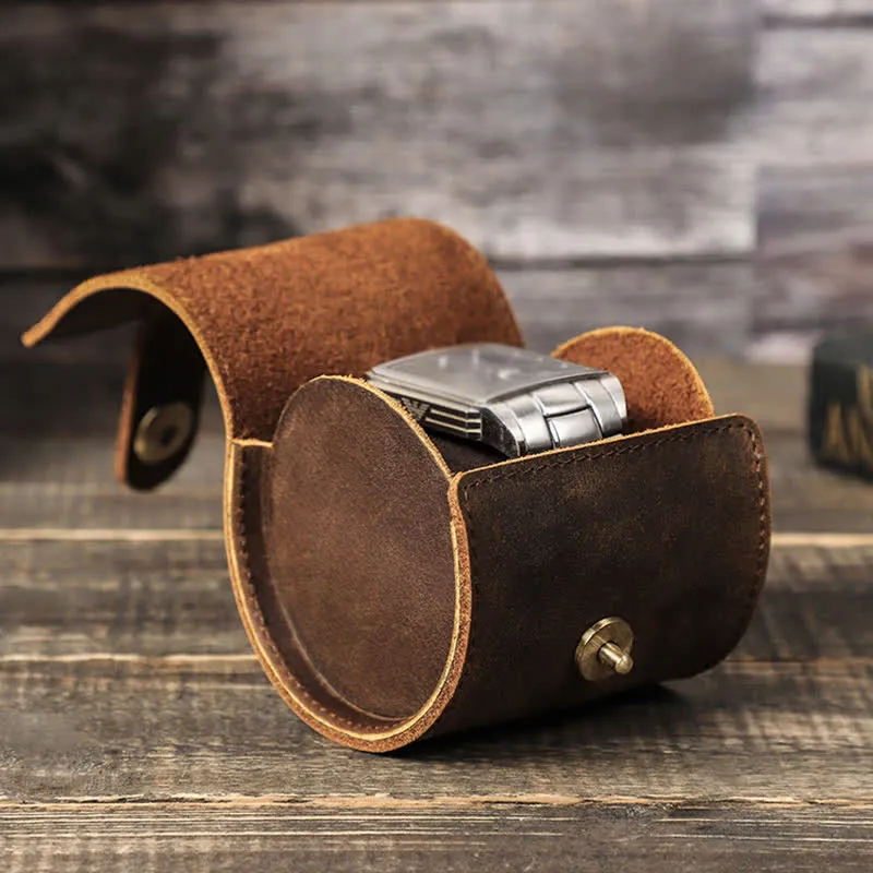 Custom Name Watch Roll Travel Leather Watch Case sold by FloralTrip product image thumbnail 4