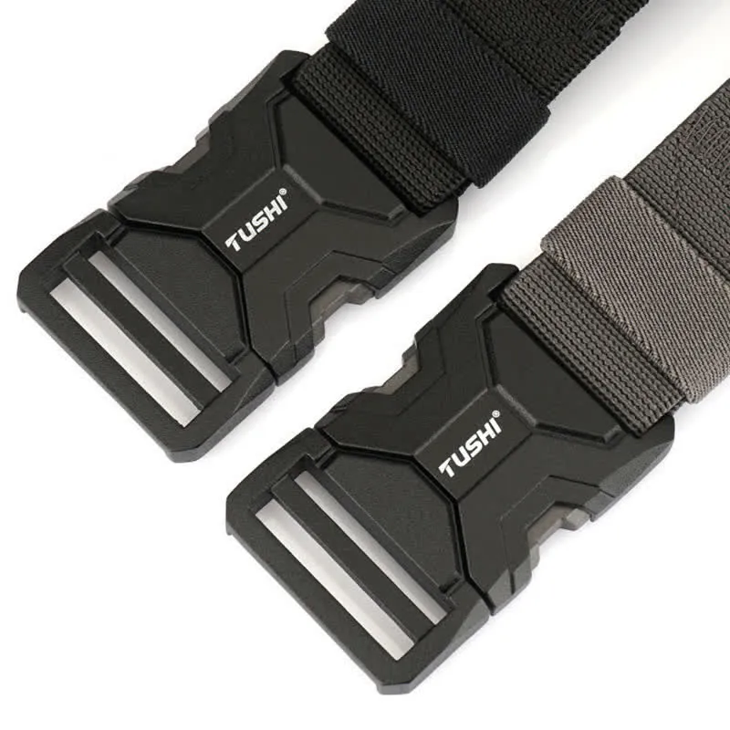 Men's Simple Quick Release Buckle Elastic Tactical Belt sold by FloralTrip product image thumbnail 5
