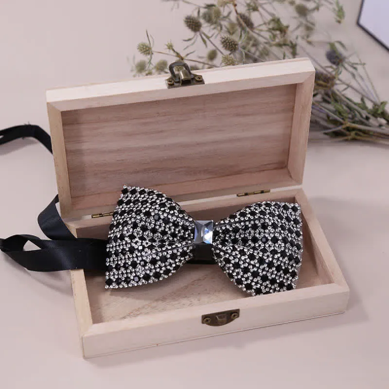 Men's Exquisite Crystal Rhinestone Bow Tie sold by FloralTrip
