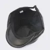 Retro Style Sewing Design Newsboy Leather Beret Hat sold by FloralTrip