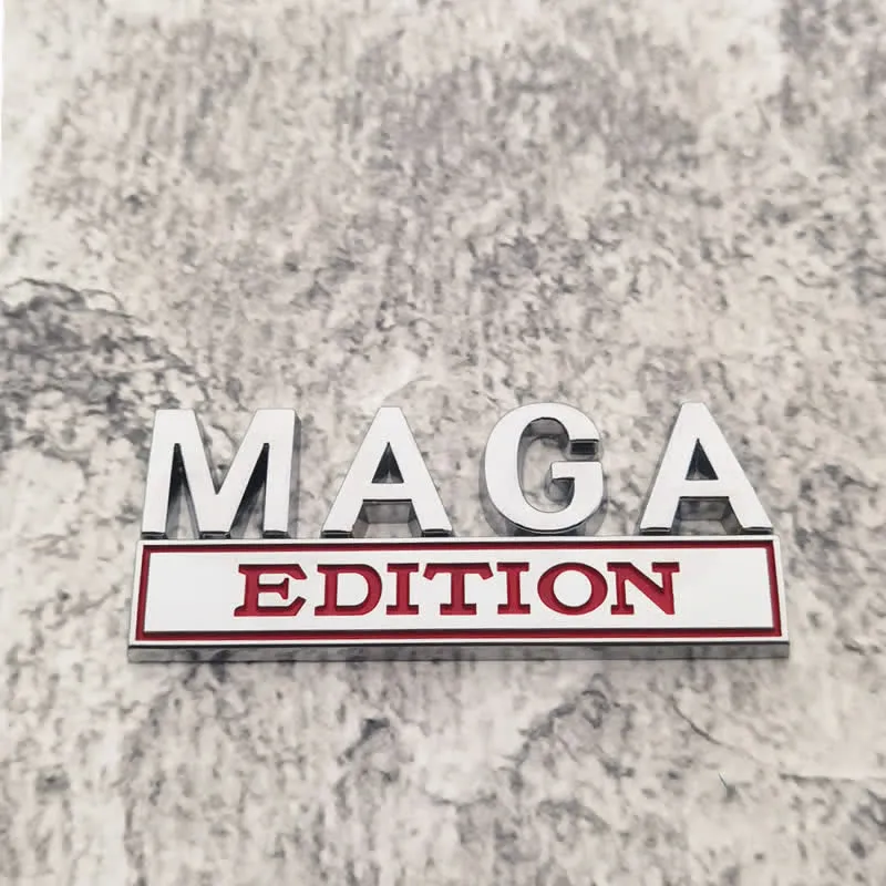 MAGA EDITION Metal Sticker Car Badge sold by FloralTrip product image thumbnail 3