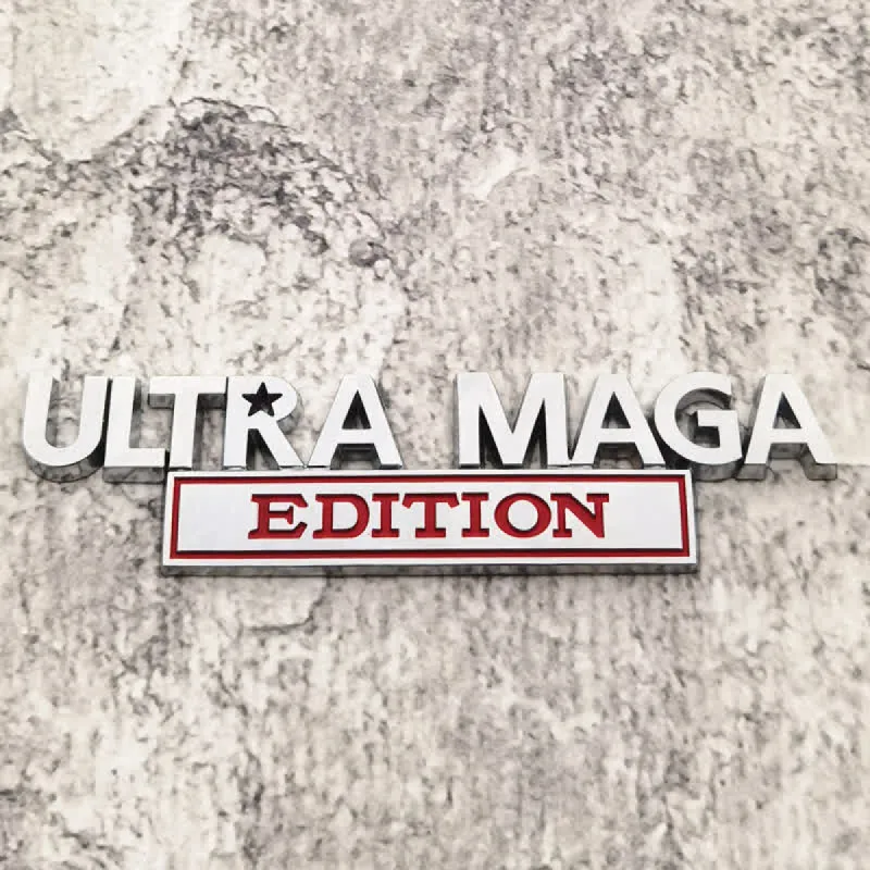 ULTRA MAGA EDITION Metal Sticker Car Badge sold by FloralTrip