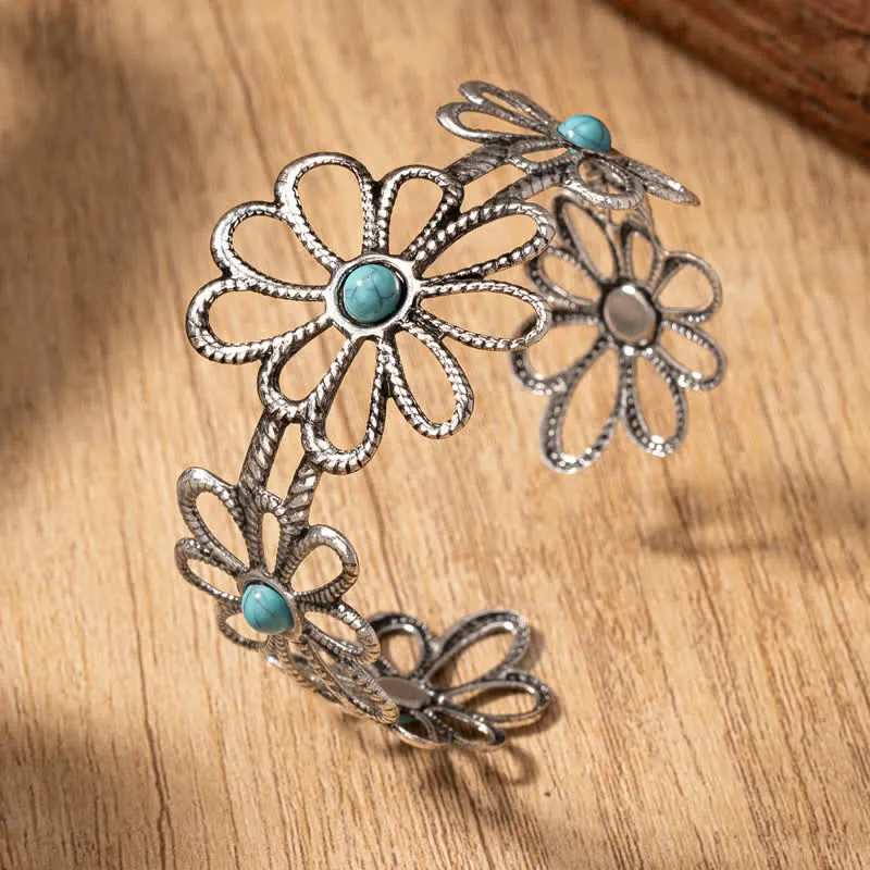 Western Cowboy Turquoise Cowgirl Bull Conch Bracelet sold by FloralTrip product image thumbnail 4