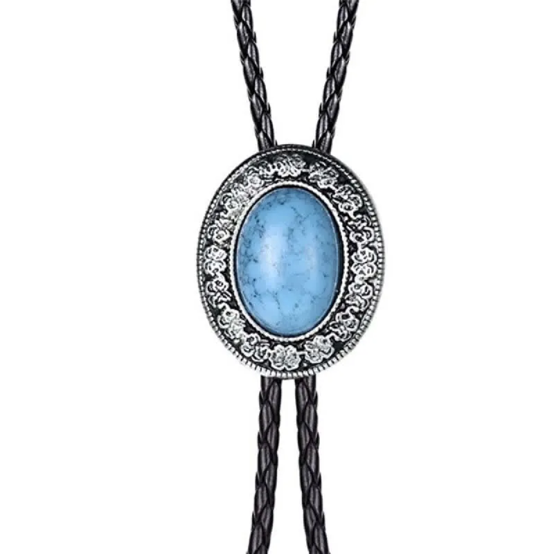 Novelty Rodeo Natural Stone Design Bolo Tie sold by FloralTrip