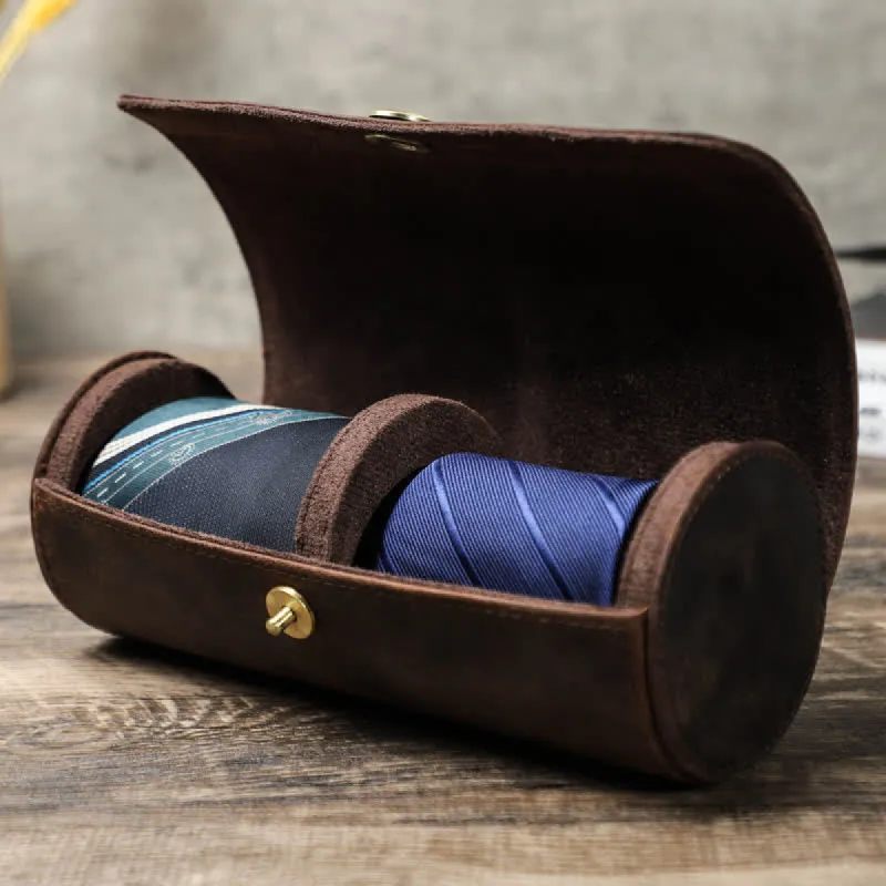 Teo Necktie Retro Box Genuine Leather Case sold by FloralTrip
