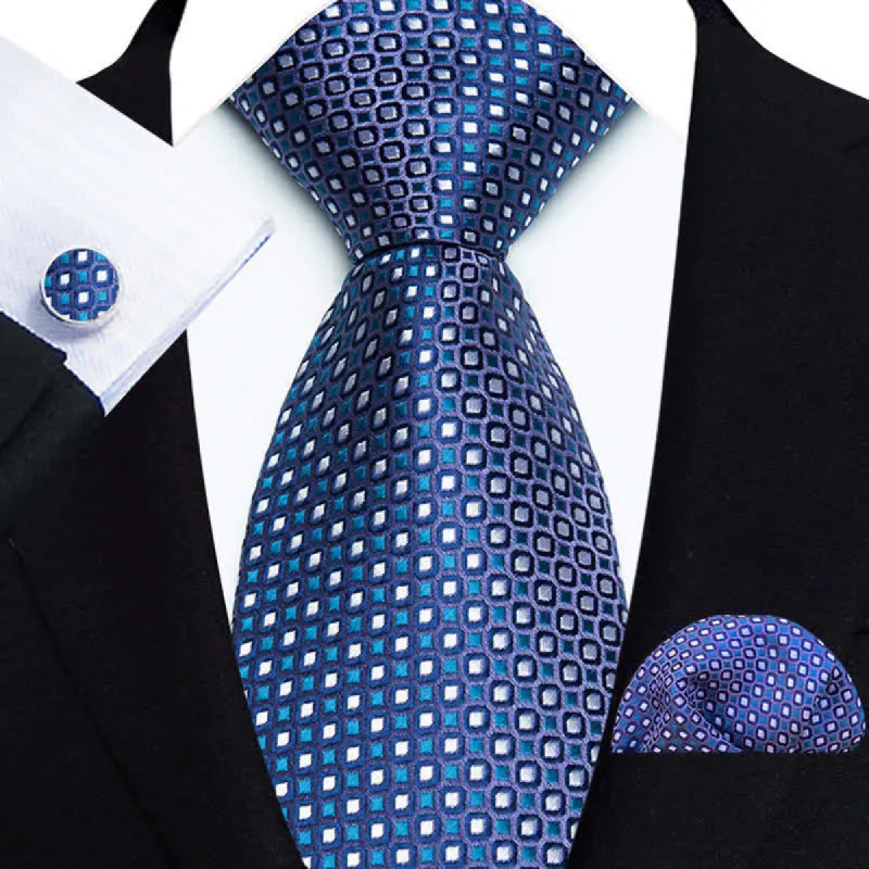 3Pcs Men's Dotted Pattern Formal Luxury Necktie Set sold by FloralTrip