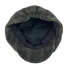 Dark Green Retro Plaid British Painters Octagonal Beret Hat sold by FloralTrip