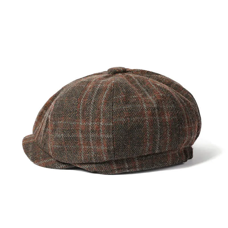 Vintage Plaid Cowboy Gentlemen Octagonal Beret Hat sold by FloralTrip product image thumbnail 4
