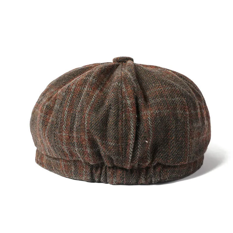 Vintage Plaid Cowboy Gentlemen Octagonal Beret Hat sold by FloralTrip product image thumbnail 5
