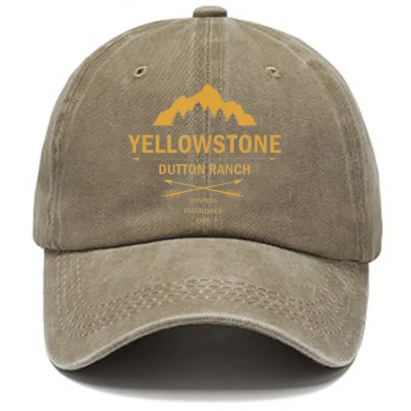 Dutton Ranch Yellowstone Washed Cotton Baseball Cap sold by FloralTrip product image thumbnail 3