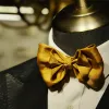 Men's Golden Life Unique Shaped Oversized Pointed Bow Tie sold by FloralTrip