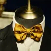 Men's Golden Life Unique Shaped Oversized Pointed Bow Tie sold by FloralTrip