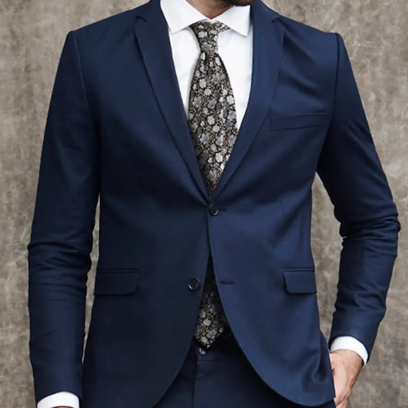 Men's Black & Gray Liitle Floral Pure Silk Necktie sold by FloralTrip product image thumbnail 5