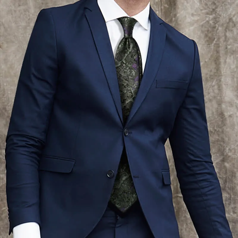 Men's Purple & Gray Delicate Abstract Pattern Pure Silk Necktie sold by FloralTrip product image thumbnail 4