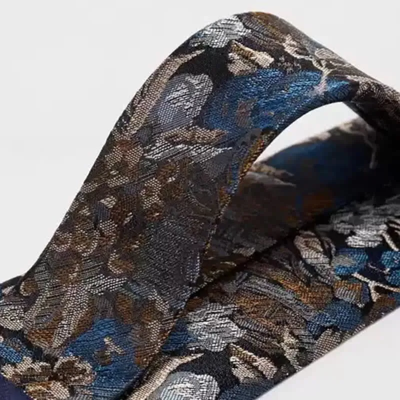 Men's Blue & Yellow Floral Garden In The Air Necktie sold by FloralTrip product image thumbnail 5