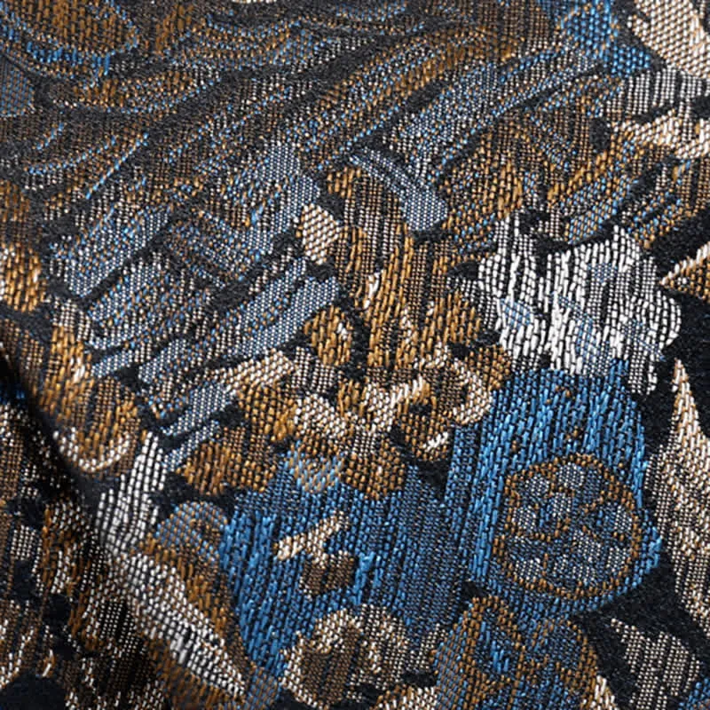 Men's Blue & Yellow Floral Garden In The Air Necktie sold by FloralTrip product image thumbnail 4