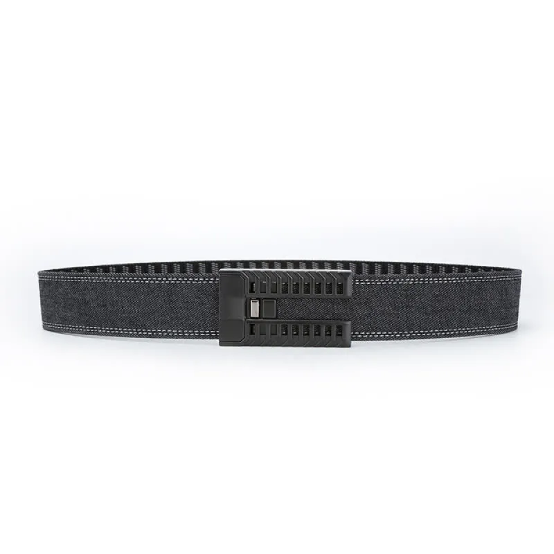 Men's Adjustable Automatic Buckle Denim Fabric Belt sold by FloralTrip