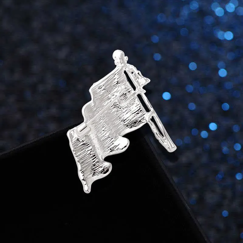 Patriotic American Flag Sparkling Rhinestone Brooch sold by FloralTrip product image thumbnail 4