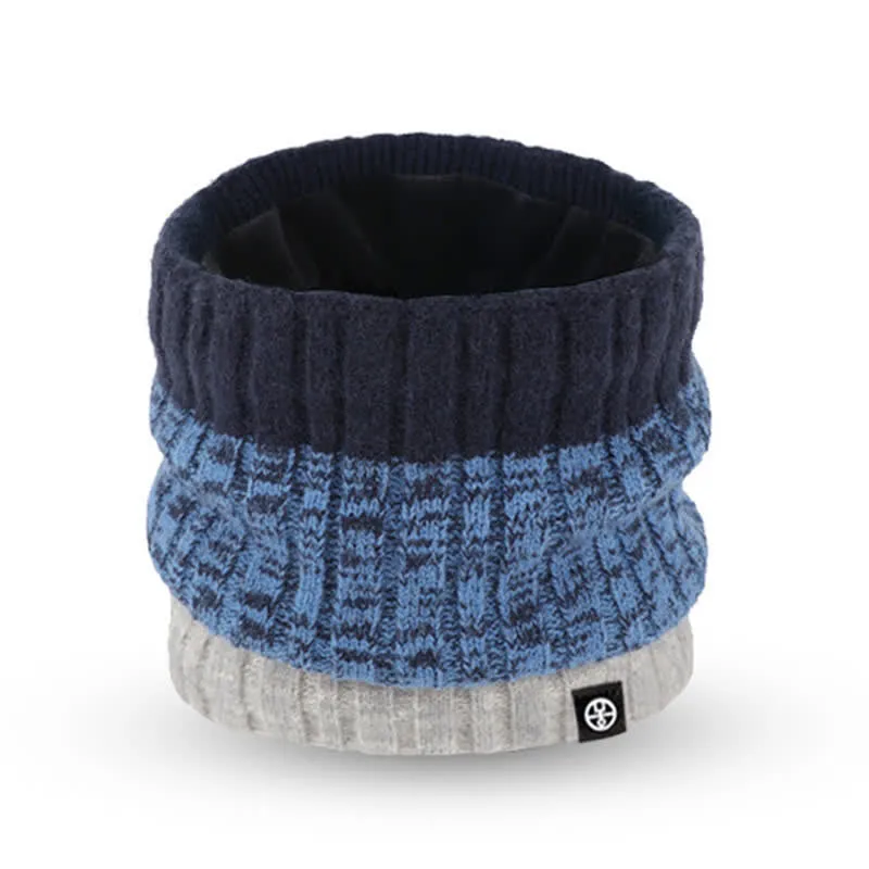 3Pcs Unisex Gradient Color Matching Hat Neck Warmer Gloves Set sold by FloralTrip product image thumbnail 5