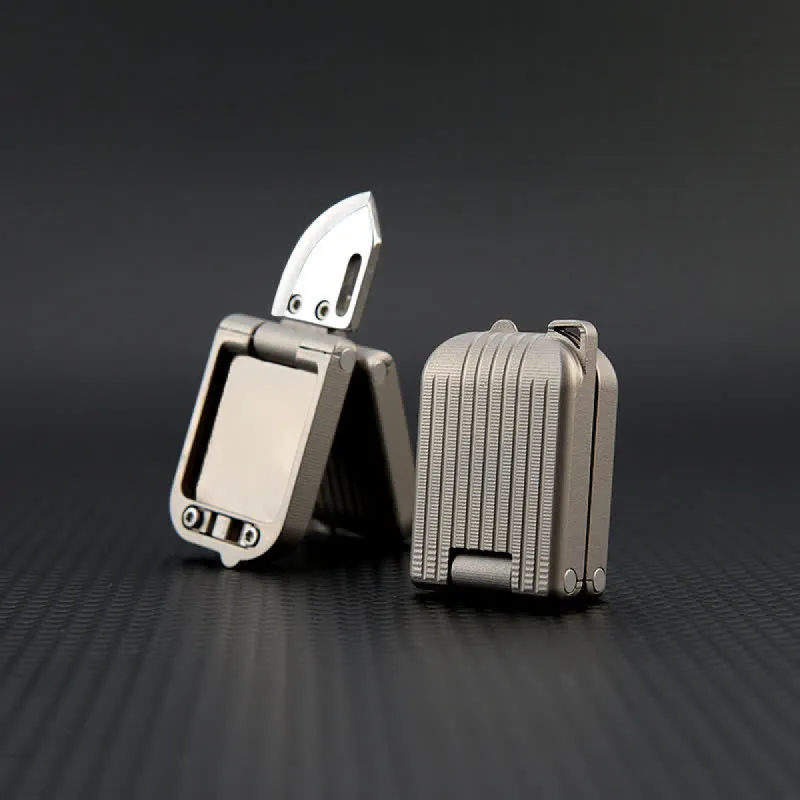 Suitcase Shape Unboxing EDC-Tool Hidden Knife Keychain sold by FloralTrip