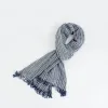 Stripes Pattern White Lines Wrinkle Lightweight Thin Scarf sold by FloralTrip
