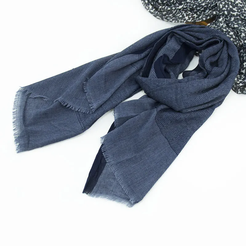 Plain Color Herringbone Pleats Light Thin Scarf sold by FloralTrip