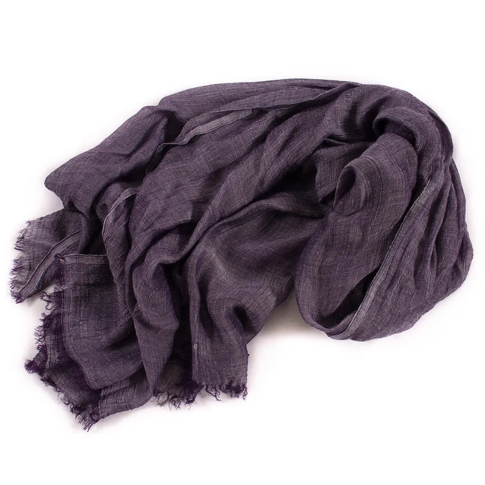 Solid Color Vintage Pleated Light Summer Thin Scarf sold by FloralTrip product image thumbnail 4