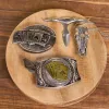 DIY Poker Hidden Knife Belt Buckle Bull Ring Longhorn Pendant Bundle Set sold by FloralTrip