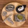 DIY Poker Hidden Knife Belt Buckle Bull Ring Longhorn Pendant Bundle Set sold by FloralTrip