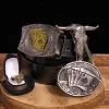 DIY Poker Hidden Knife Belt Buckle Bull Ring Longhorn Pendant Bundle Set sold by FloralTrip