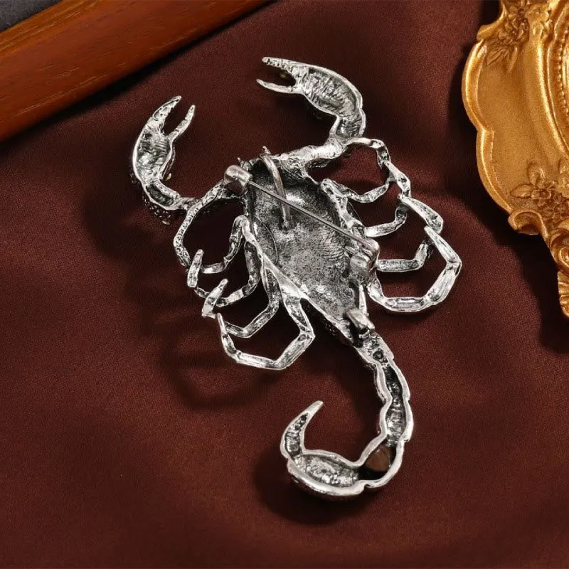 Vintage Rhinestone Scorpion Brooch Insect Shirt Accessories sold by FloralTrip product image thumbnail 4