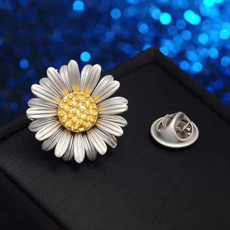 Retro Daisy Brooch Cute Simple Shirt Accessories sold by FloralTrip