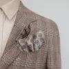 Men's Elagant Retro Flower Pattern Pocket Square sold by FloralTrip