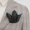 Men's Elagant Retro Flower Pattern Pocket Square sold by FloralTrip