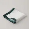 Men's White & Color Edge Wedding Pocket Square sold by FloralTrip