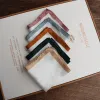 Men's White & Color Edge Wedding Pocket Square sold by FloralTrip