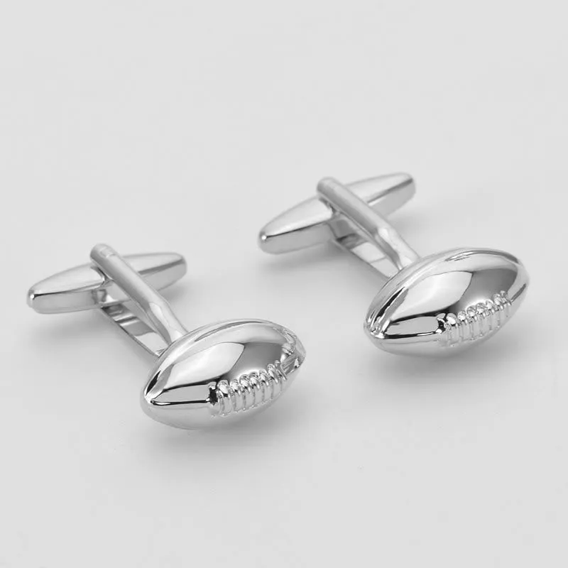 Men's 1 Pair Rugby Time Button Covers Set Cufflinks sold by FloralTrip