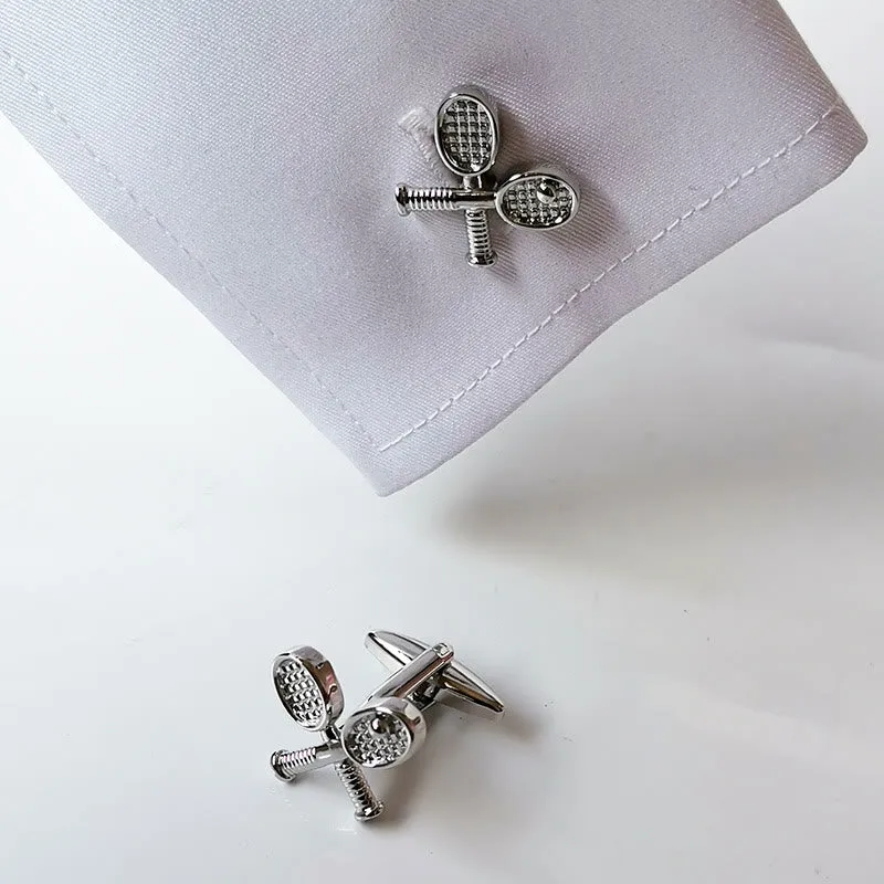Men's 1 Pair Tennis Time Button Covers Set Cufflinks sold by FloralTrip product image thumbnail 4