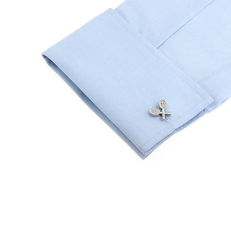 Men's 1 Pair Tennis Time Button Covers Set Cufflinks sold by FloralTrip product image thumbnail 2