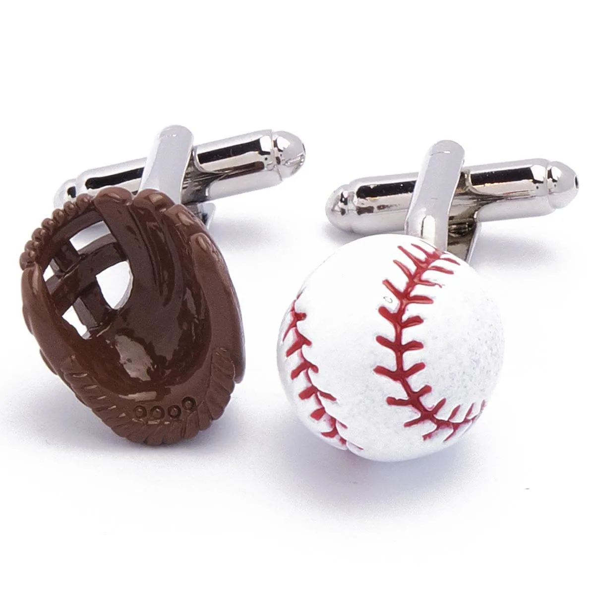 Men's 1 Pair Baseball Player Gloves Button Covers Set Cufflinks sold by FloralTrip product image thumbnail 3