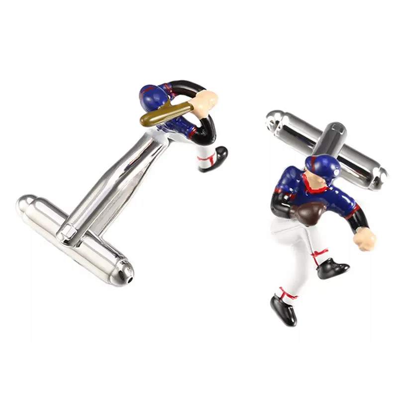 Men's 1 Pair Baseball Time Button Covers Set Cufflinks sold by FloralTrip product image thumbnail 4