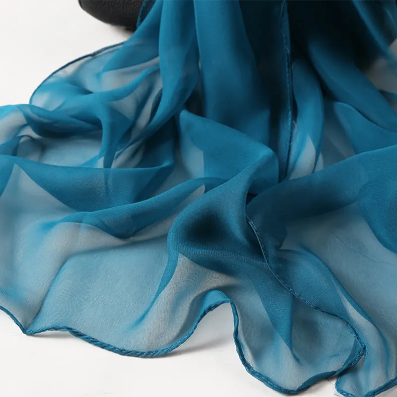 Summer Solid Color Sunscreen Thin Chiffon Scarf sold by FloralTrip product image thumbnail 2