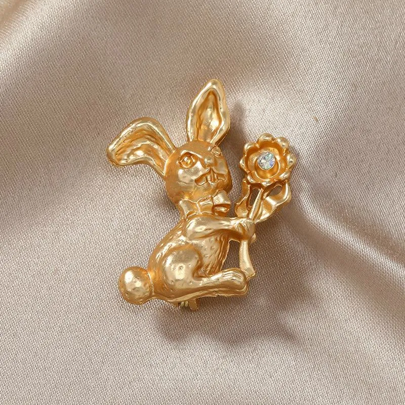 Vintage Rabbit With Sunflowers Brooch Shirt Accessories sold by FloralTrip