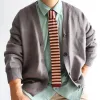 Men's Vintage British Style Pattern Knitted Necktie sold by FloralTrip