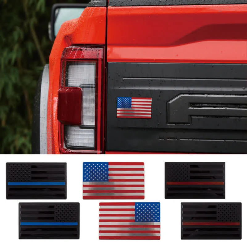 2Pcs American Flag Metal Sticker Car Badge sold by FloralTrip
