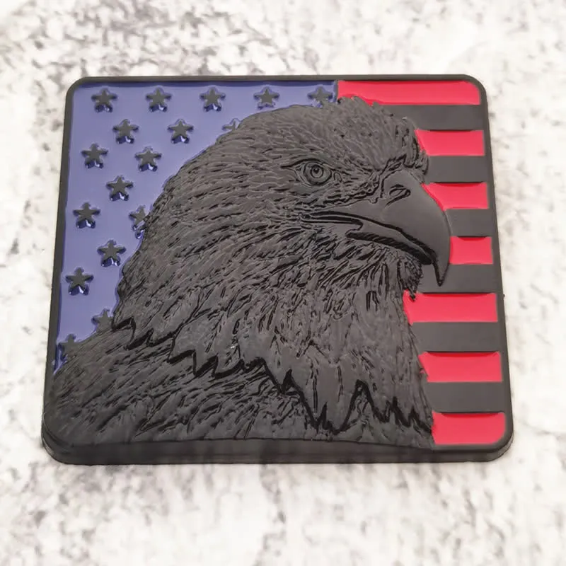 American Flag & Bald Eagle Metal Sticker Car Badge sold by FloralTrip product image thumbnail 5