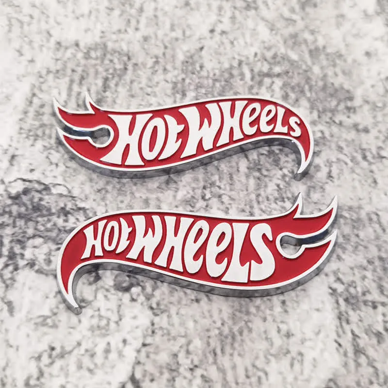 2Pcs HOT WHEELS Fire Shape Metal Sticker Car Badge sold by FloralTrip product image thumbnail 5