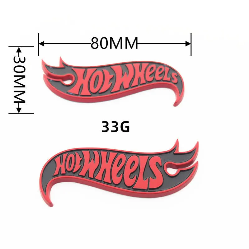 2Pcs HOT WHEELS Fire Shape Metal Sticker Car Badge sold by FloralTrip product image thumbnail 4